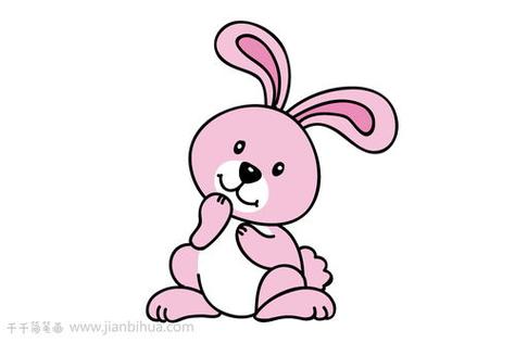 小兔子简笔画彩色小兔子简笔画彩色可爱