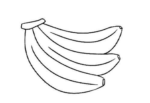 一串香蕉怎么画简笔画图片