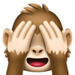 下载08捂眼睛的猴子的emoji表情大图