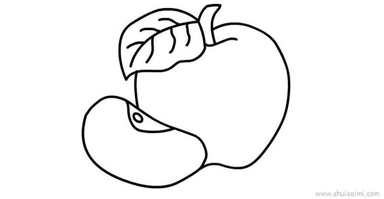 苹果儿童画怎么画苹果简笔画步骤