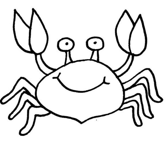 四年级小螃蟹怎么画简笔画
