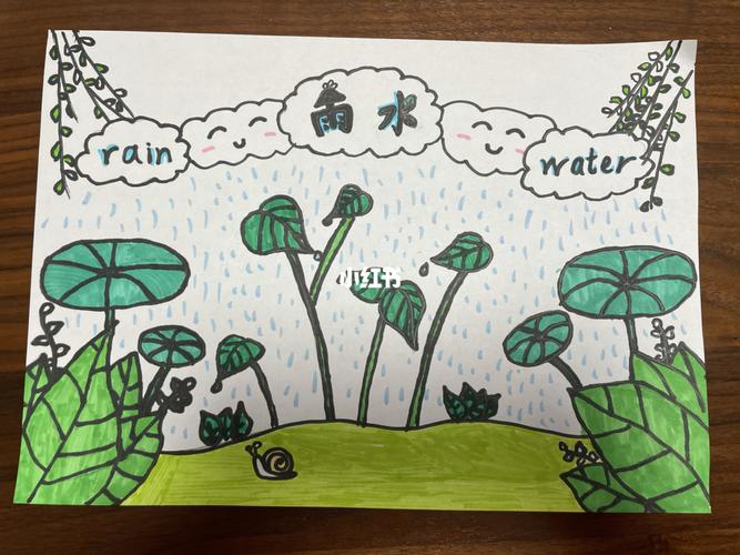 幼儿园简笔画雨水，浇水简笔画大全幼儿园