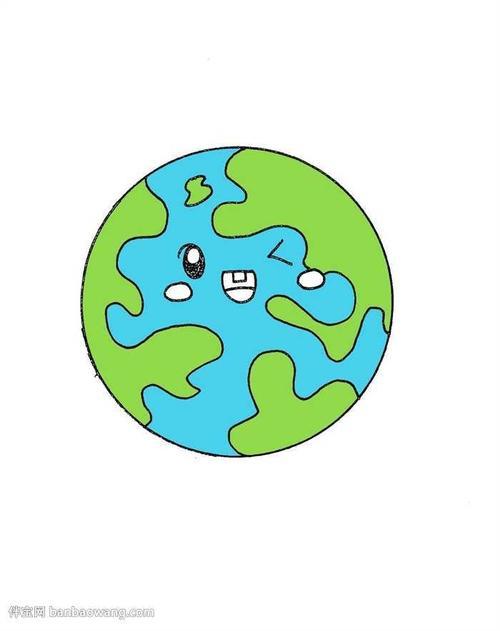 地球简笔画怎么画地球儿童画怎么画地球简笔画画法地球儿童画怎么画