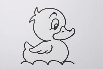 鸭子的尾巴简笔画怎么画