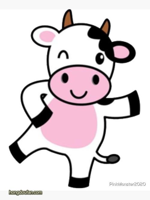 眨眼睛的跳舞的卡通小牛要如何画牛的简笔画大全