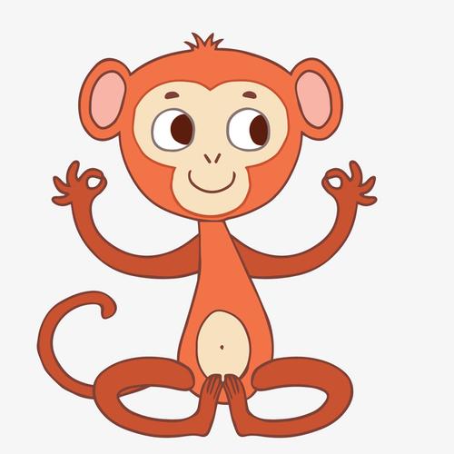 可爱卡通猴子头像图片