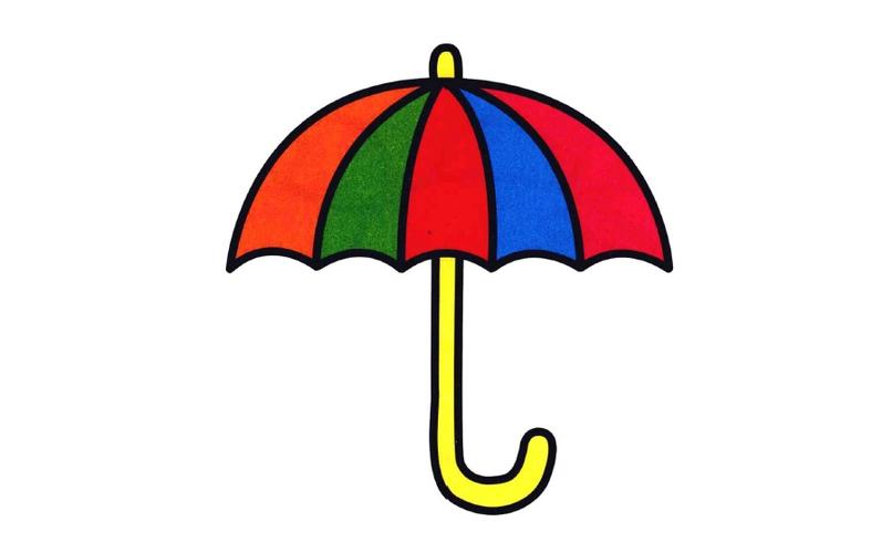 漂亮小雨伞画法简笔画视频