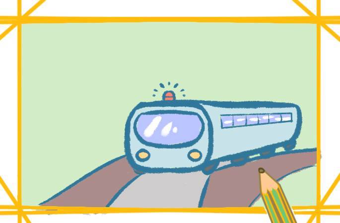 2022最新火车轨道简笔画 铁轨上火车简笔画的画法图片