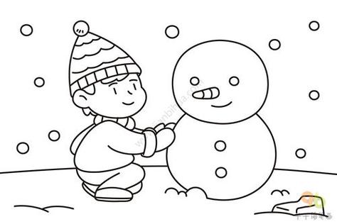 冬天简笔画冬天简笔画简单儿童画