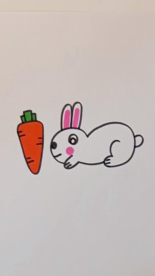 兔子简笔画q版