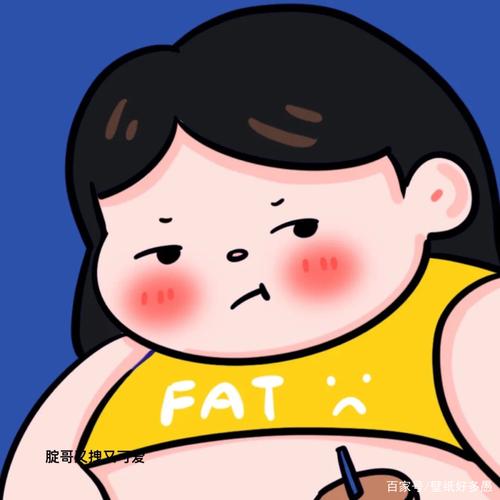胖胖专题|一组小胖胖们减肥的头像 搭配使用棒棒的胖女孩壁纸