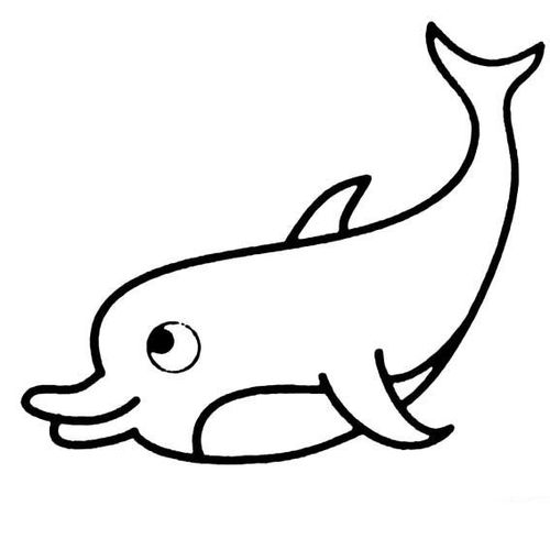 海豚简笔画最简单的方法怎样画