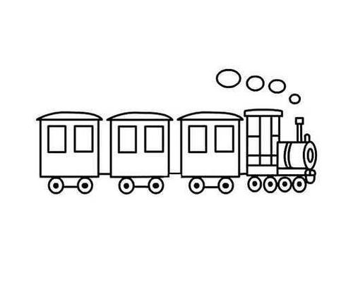 卡通火车简笔画图片 火车怎么画