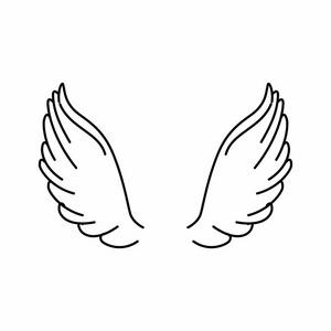 天使的翅膀图标图片-天使的翅膀图标素材-天使的翅膀图标插画-摄图新