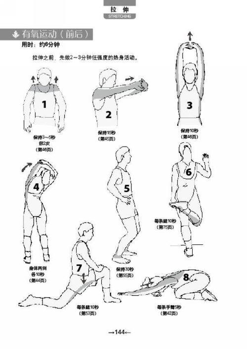 热身运动八个步骤图片简笔画