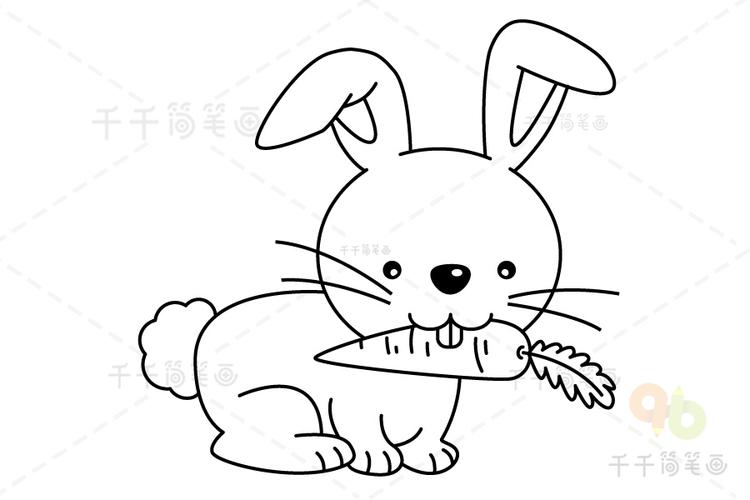 小兔子简笔画怎么涂色