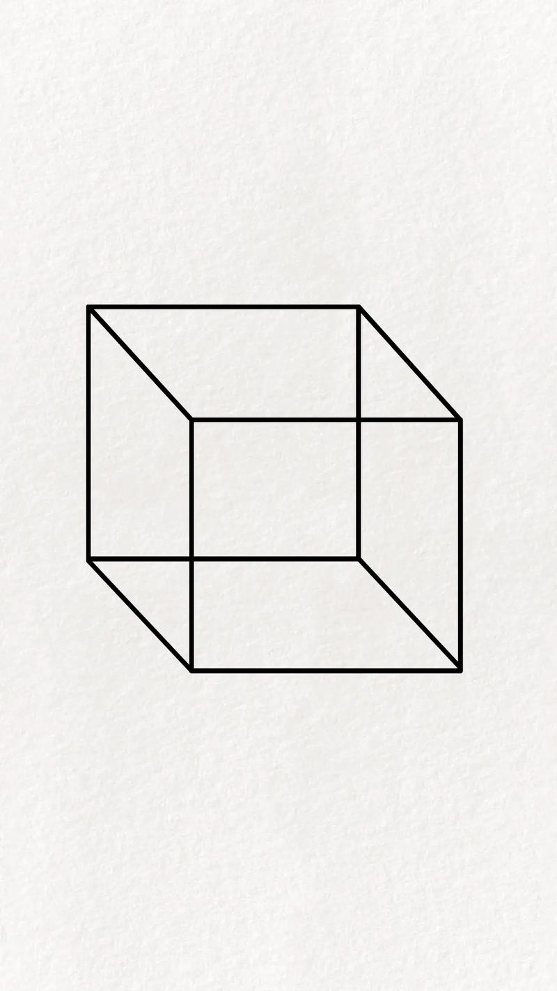 教你这样画一个标准的正方体,简单好学哦#一起学画画 #简笔画 - 抖音