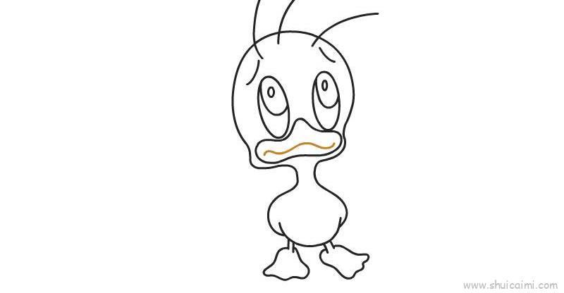 丑小鸭儿童画怎么画 丑小鸭简笔画图片