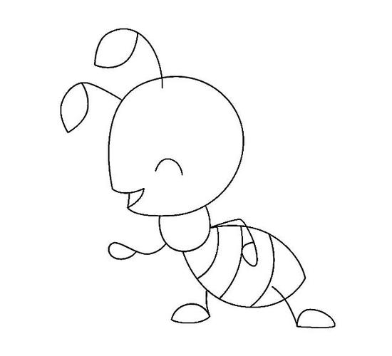 可爱卡通蚂蚁简笔画图片-儿童简笔画大全