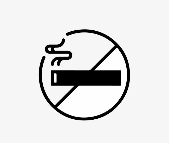 画禁止吸烟标志简笔画