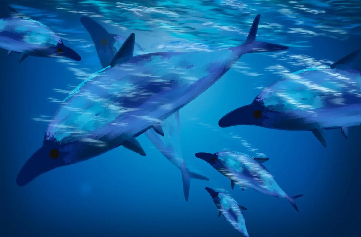 第47幅l海豚有海#ipad壁纸 #海蓝时见鲸 - 抖音