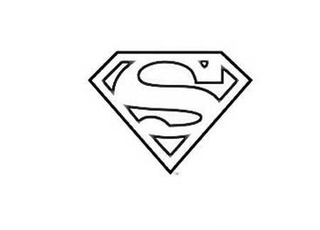 超人logo图标简笔画
