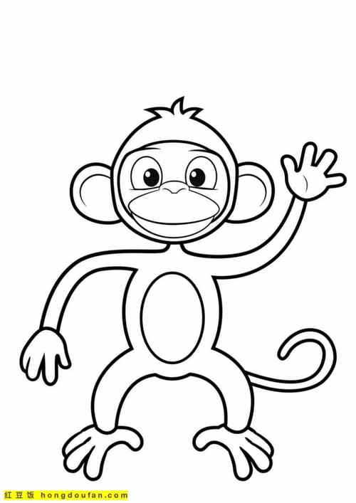 猴子绘画图片简笔画