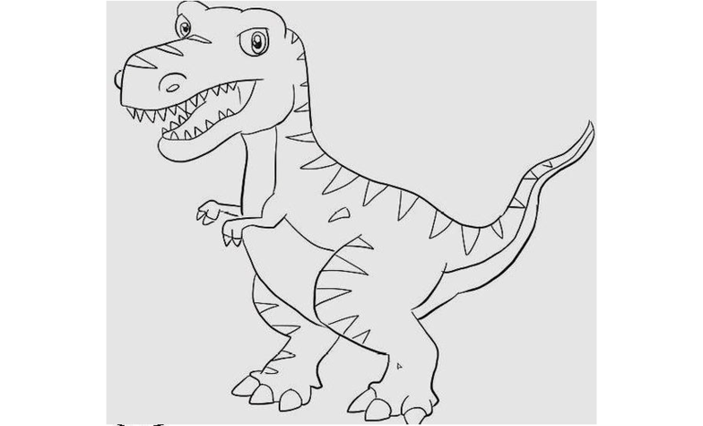 儿童恐龙霸王龙的简笔画