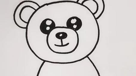 用8画小熊简笔画