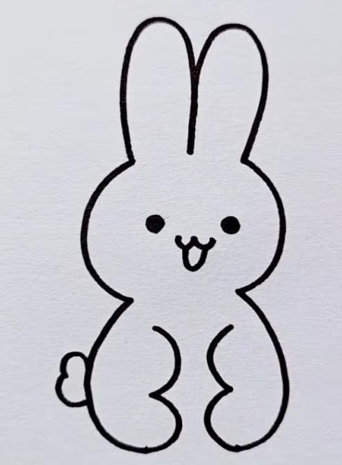 小白兔的简笔画大全可爱又漂亮