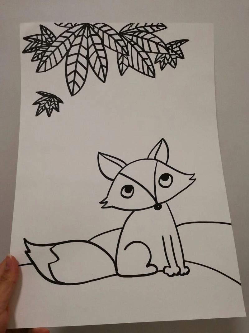 伊索寓言|狐狸与葡萄 儿童画