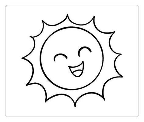 超萌可爱太阳简笔画可爱太阳简笔画图片大全大图