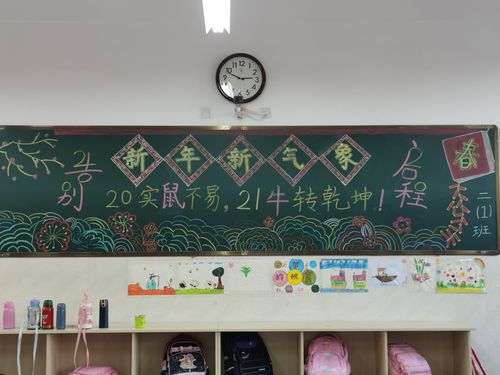 迎新年,换新颜——亳州市第一小学二年级组迎新年黑板报评比活动