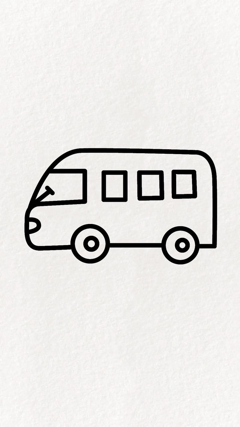 这样画的公交车是不是很简单呢,一看就会#简笔画 #零基础学画 - 抖音