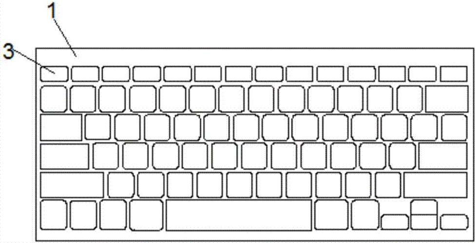 电脑键盘图片 示意图 简笔画