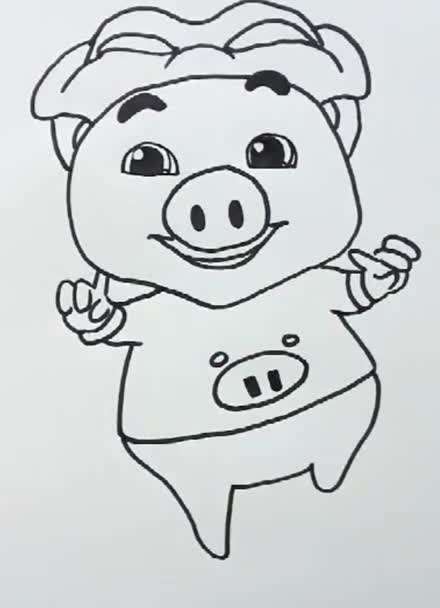 猪猪侠动画片简笔画