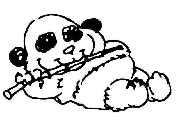 动物熊猫简笔画