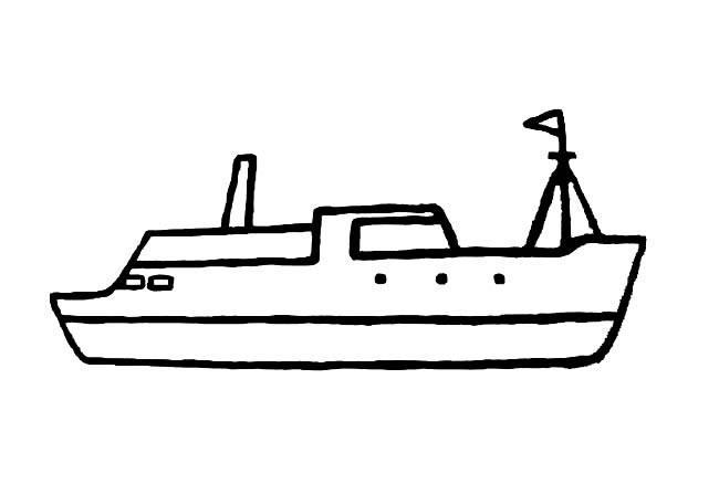 舟船简笔画