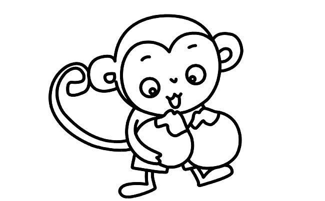 猴子的简笔画图片大全大图
