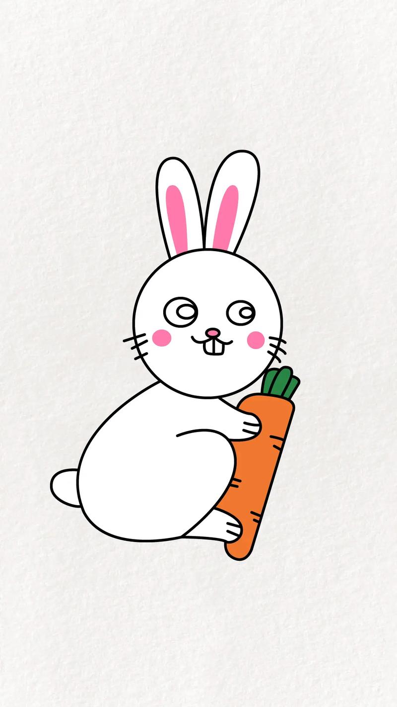 兔年到啦,教你简单画一只可爱的小兔子吧#简笔画 #亲子简笔画 - 抖音