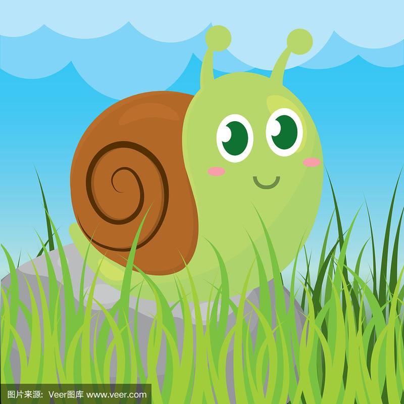 小蜗牛图片卡通可爱头像