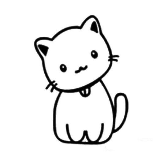 超简单小猫简笔画