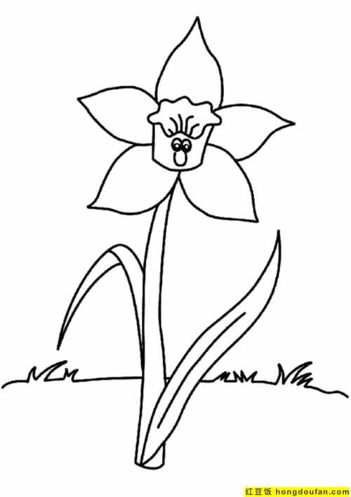 10张为妈妈画一只花朵花朵卡通可涂色简笔画