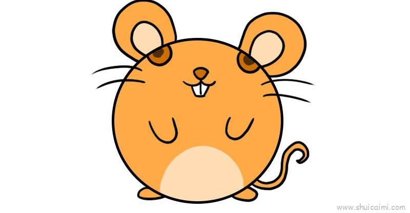 圆形老鼠儿童画怎么画 圆形老鼠简笔画步骤