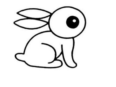 兔子系列简笔画图
