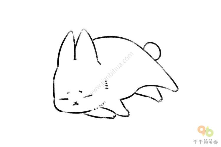 躺着的兔子怎么画简笔画