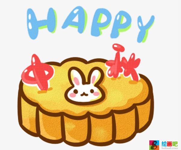 中秋节月饼简笔画可爱中秋节的画简单又漂亮月饼的简笔画卡通简笔画