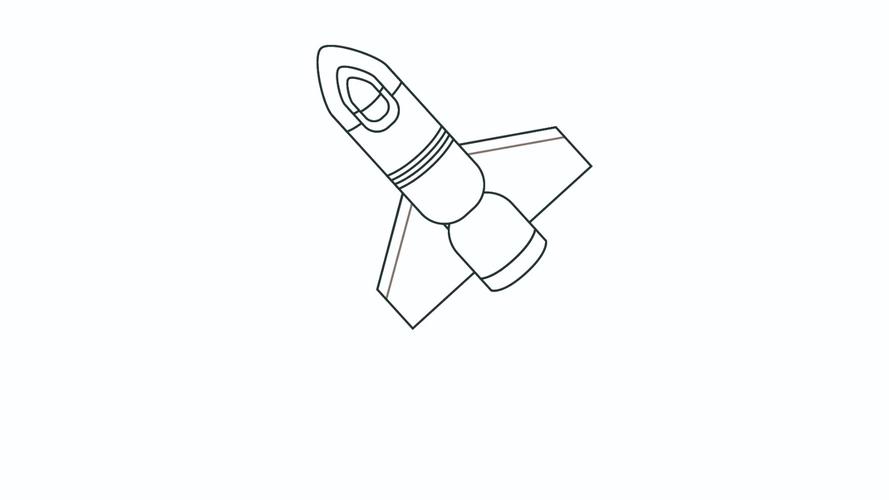 嫦娥号火箭简笔画