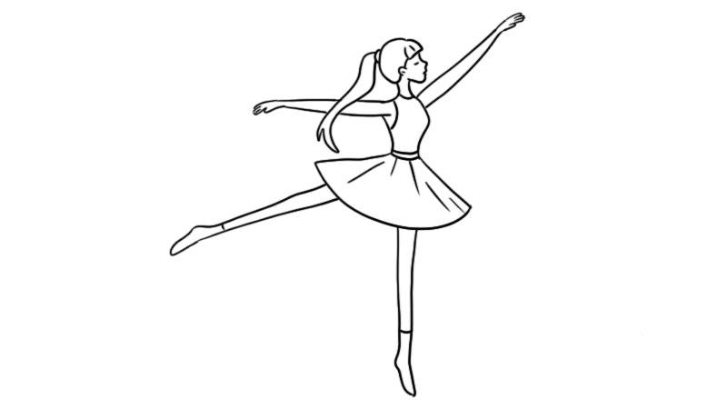 舞蹈家简笔画特别简单