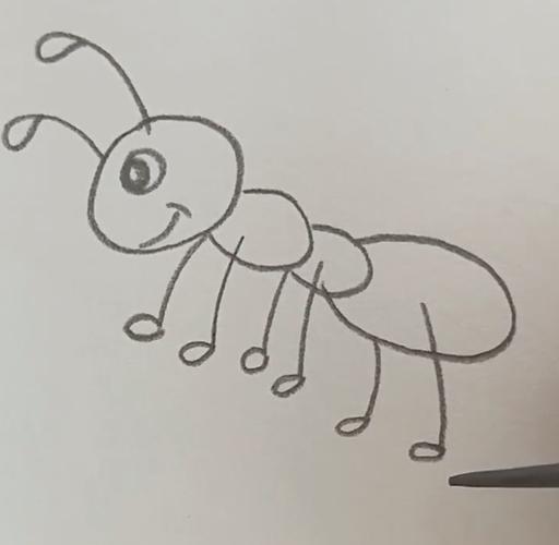 可爱的小蚂蚁怎么画简笔画